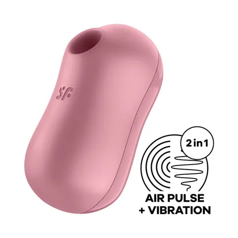 Satisfyer Cotton Candy Air Pulse - Light Red - Club X