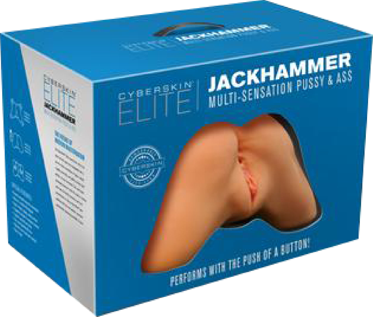 Elite Jackhammer Multi-Sensation Pussy & Ass (Flesh) - Club X