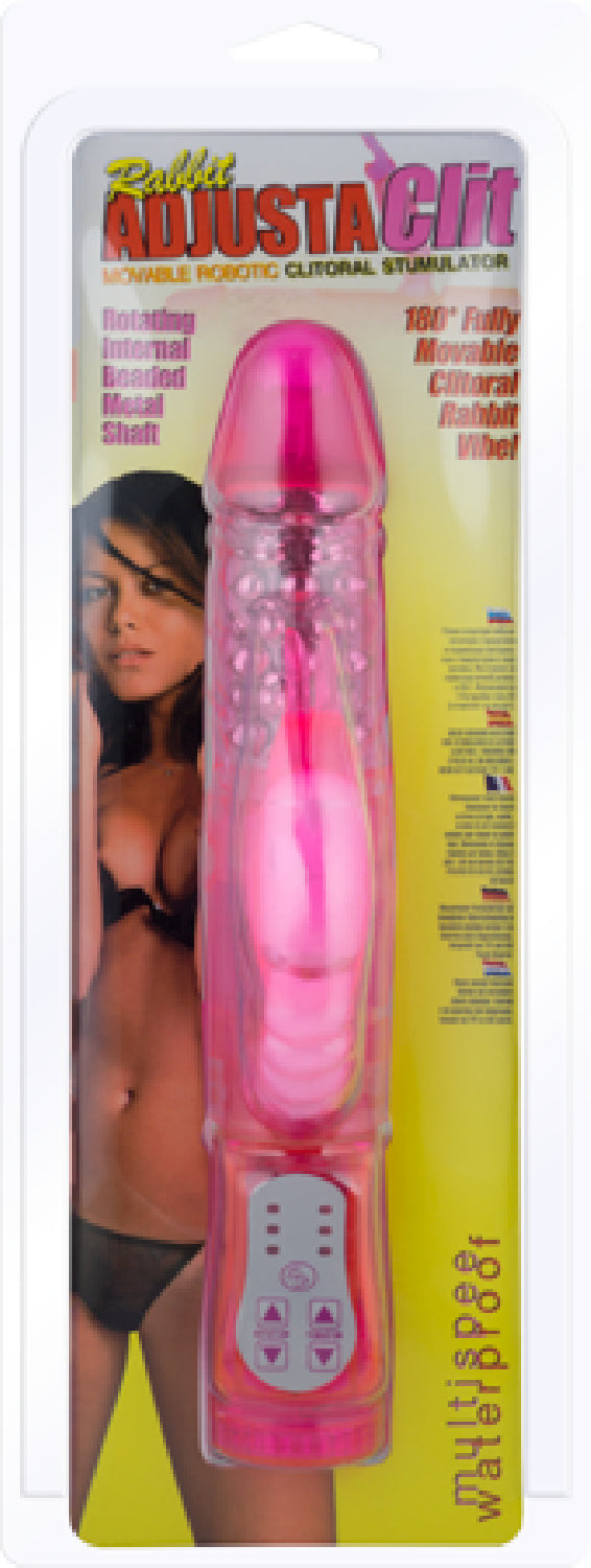 Waterproof multi speed Rabbit Adjusta Clit (Pink) - Club X