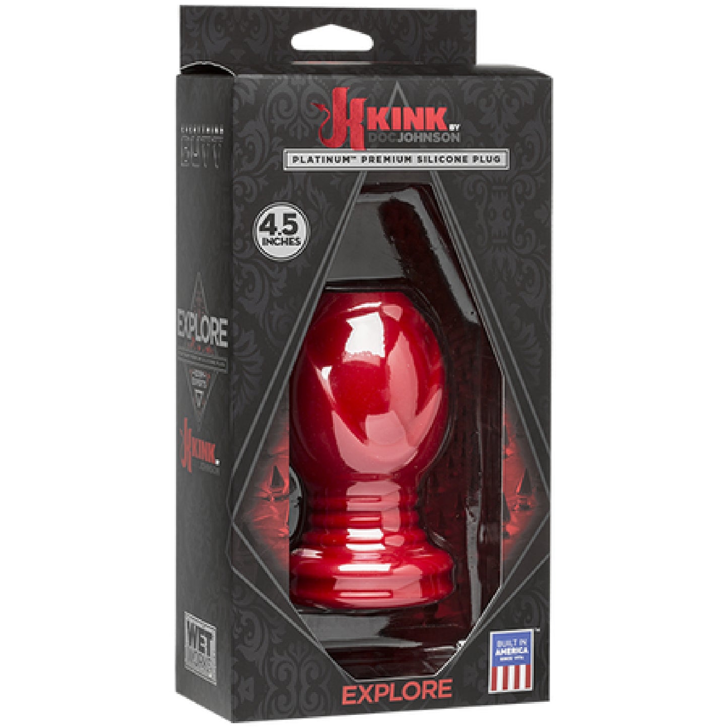 Wet Works - Explore - Platinum Premium Silicone Plug 4.5" (Red) Default Title - Club X