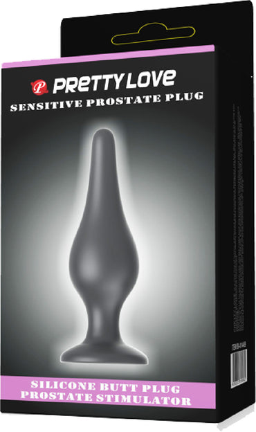 Pretty Love Sensitive Prostate Plug (Black) - Club X