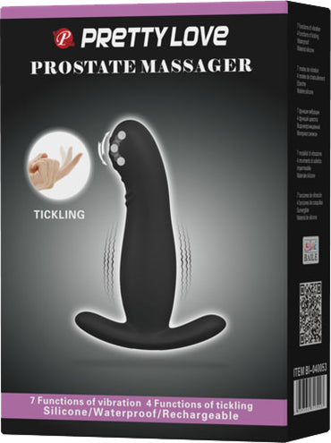 Pretty Love Vibrating Rechargeable Prostate Massager (Black) - Club X