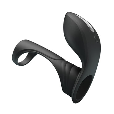 Rechargeable Vibrating Penis Sleeve 2 (Black) - Club X