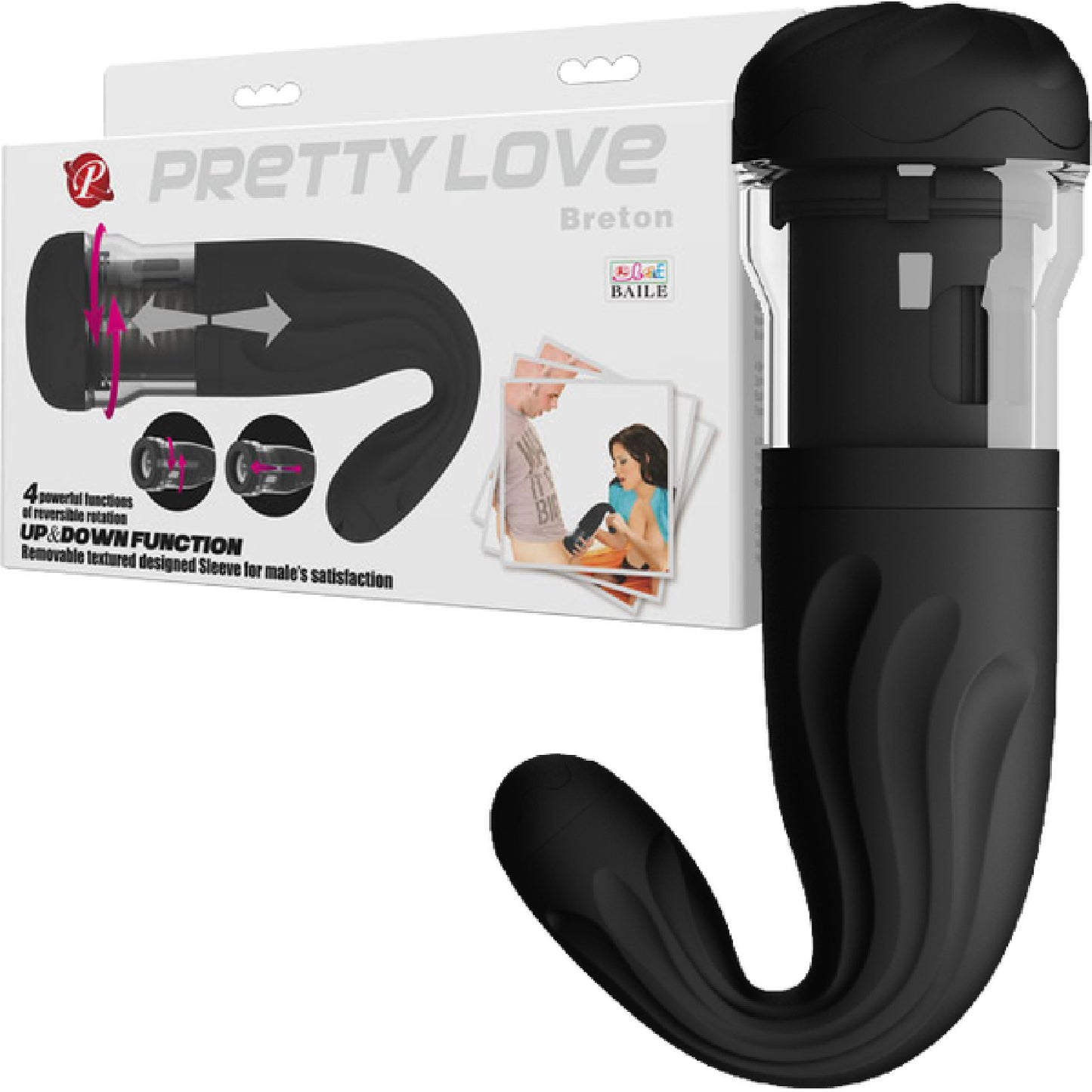 Pretty Love Breton Masturbator (Black)  - Club X