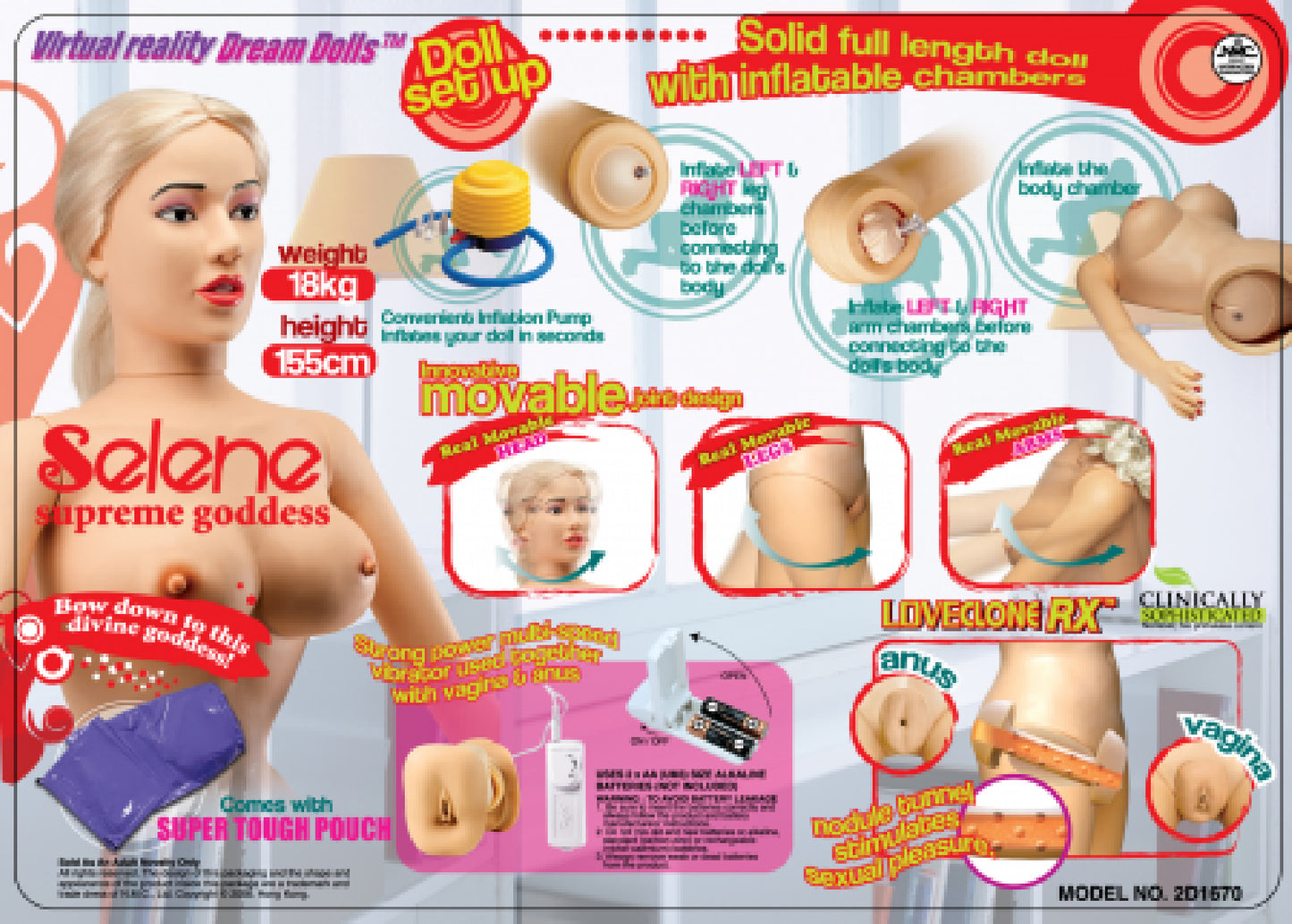Selene - Supreme Goddess Life Size Love Doll Default Title - Club X