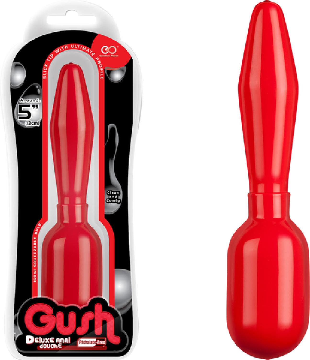 Gush! Deluxe Anal Douche (Red) - Club X