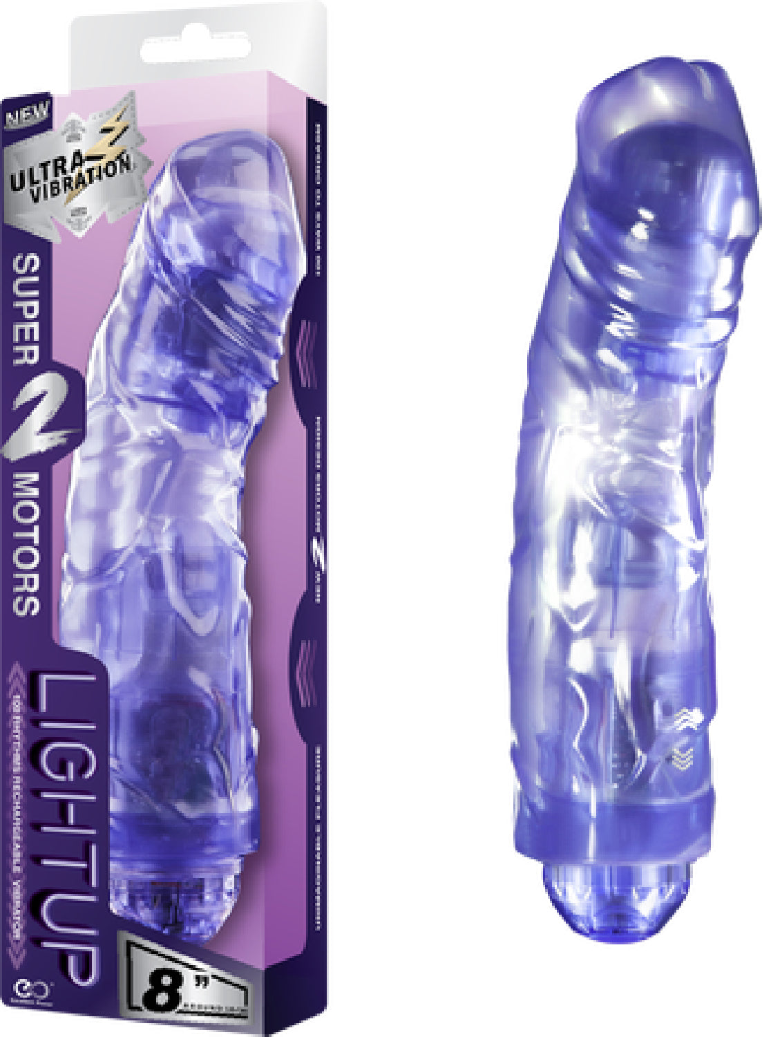 Rechargeable Vibrator 8" - Club X