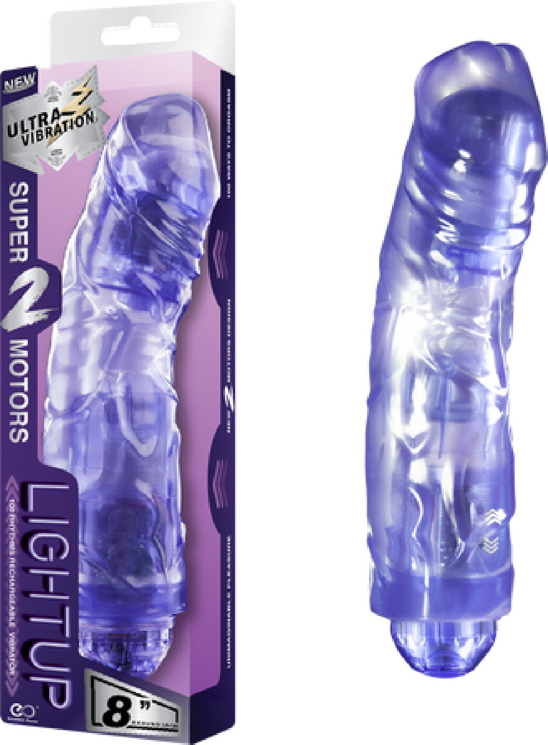 Rechargeable Vibrator 8"  - Club X