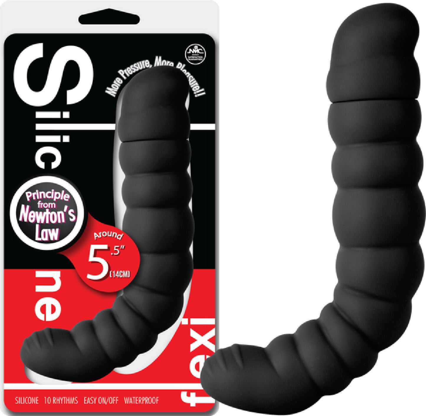 Silicone Flexi Anal Probe(Black) - Club X