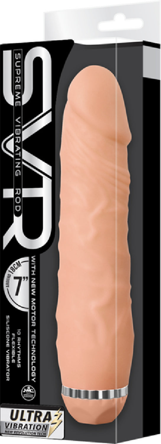 SVR 7" Vibrator Large tip(Flesh) - Club X