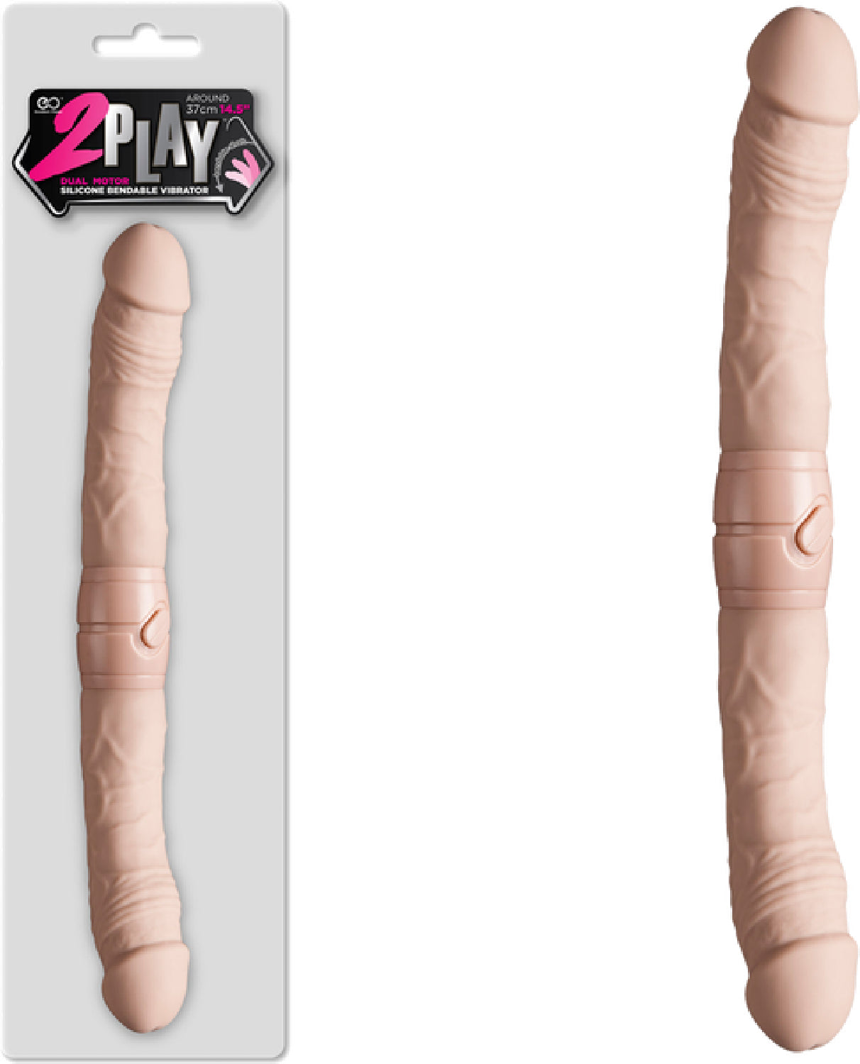 14.5" 2 Play Vibrating Double Dong - Club X