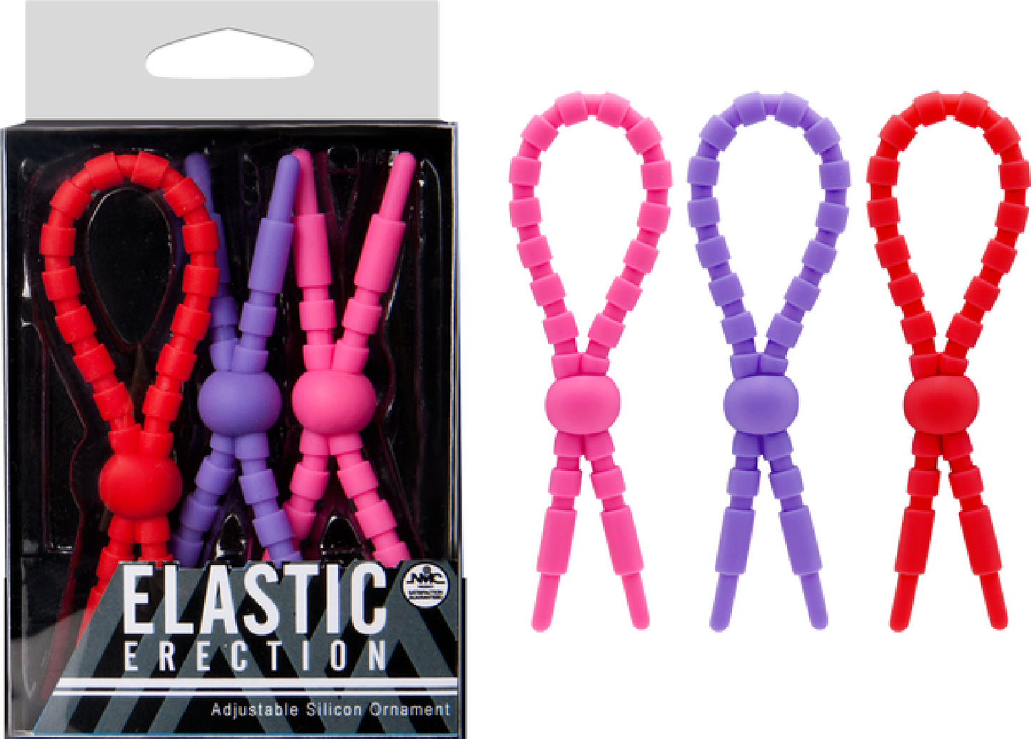 Elastic Erection Cockring Set - Club X