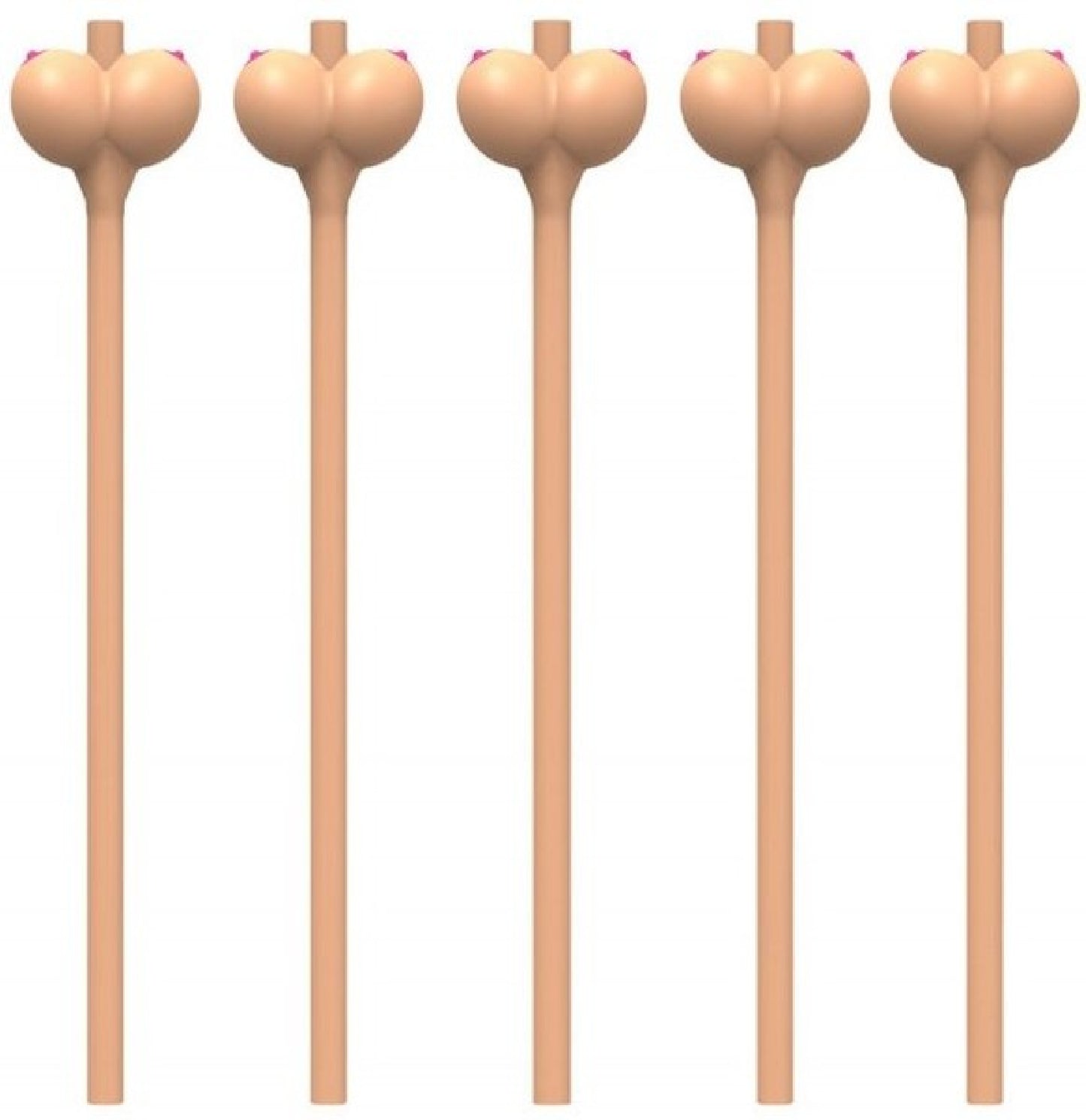 Boobie Party Straws (Flesh) - Club X