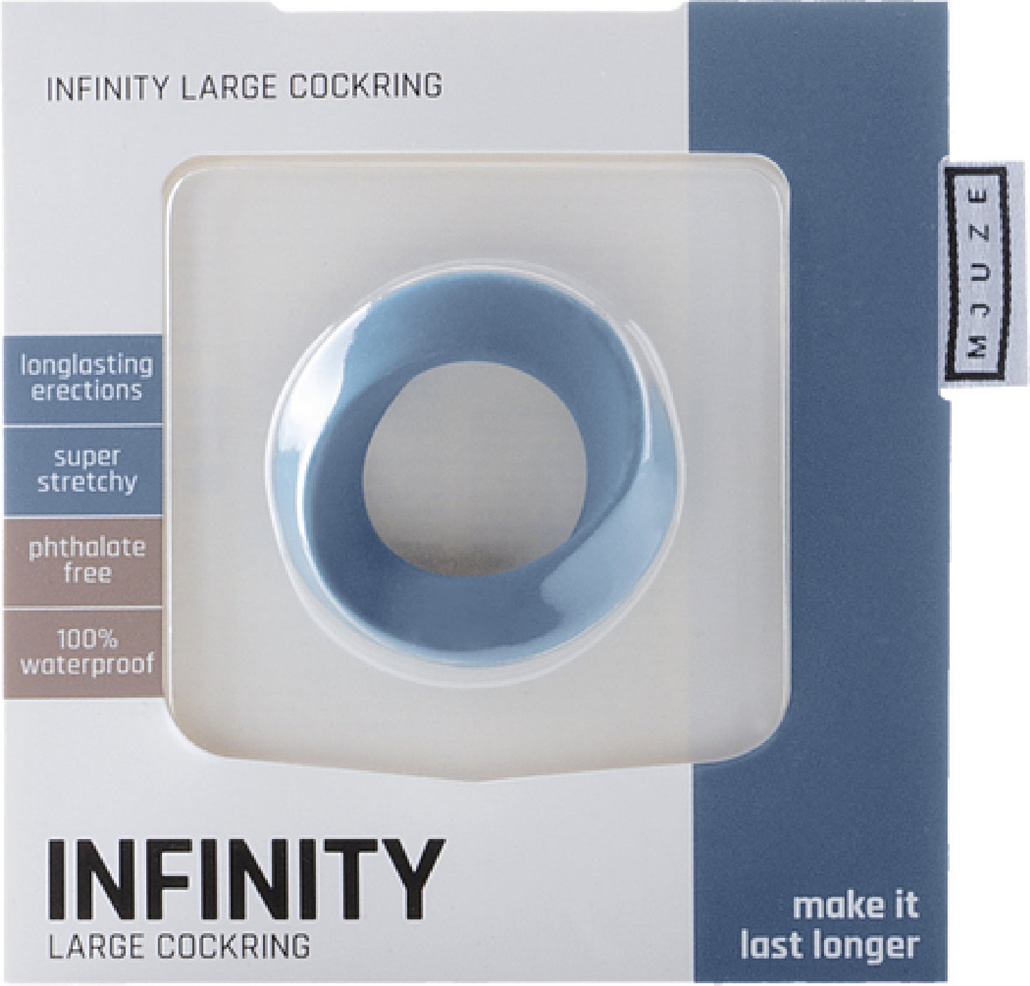 Infinity - Large Cockring (Blue)  - Club X