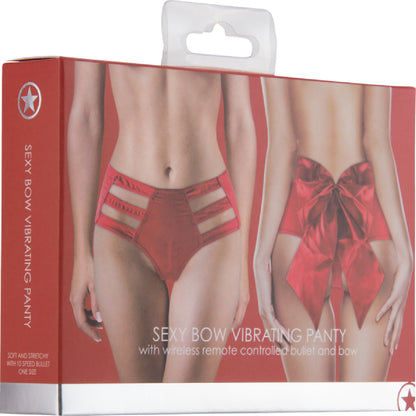 Sexy Bow Vibrating Panty (Red)  - Club X