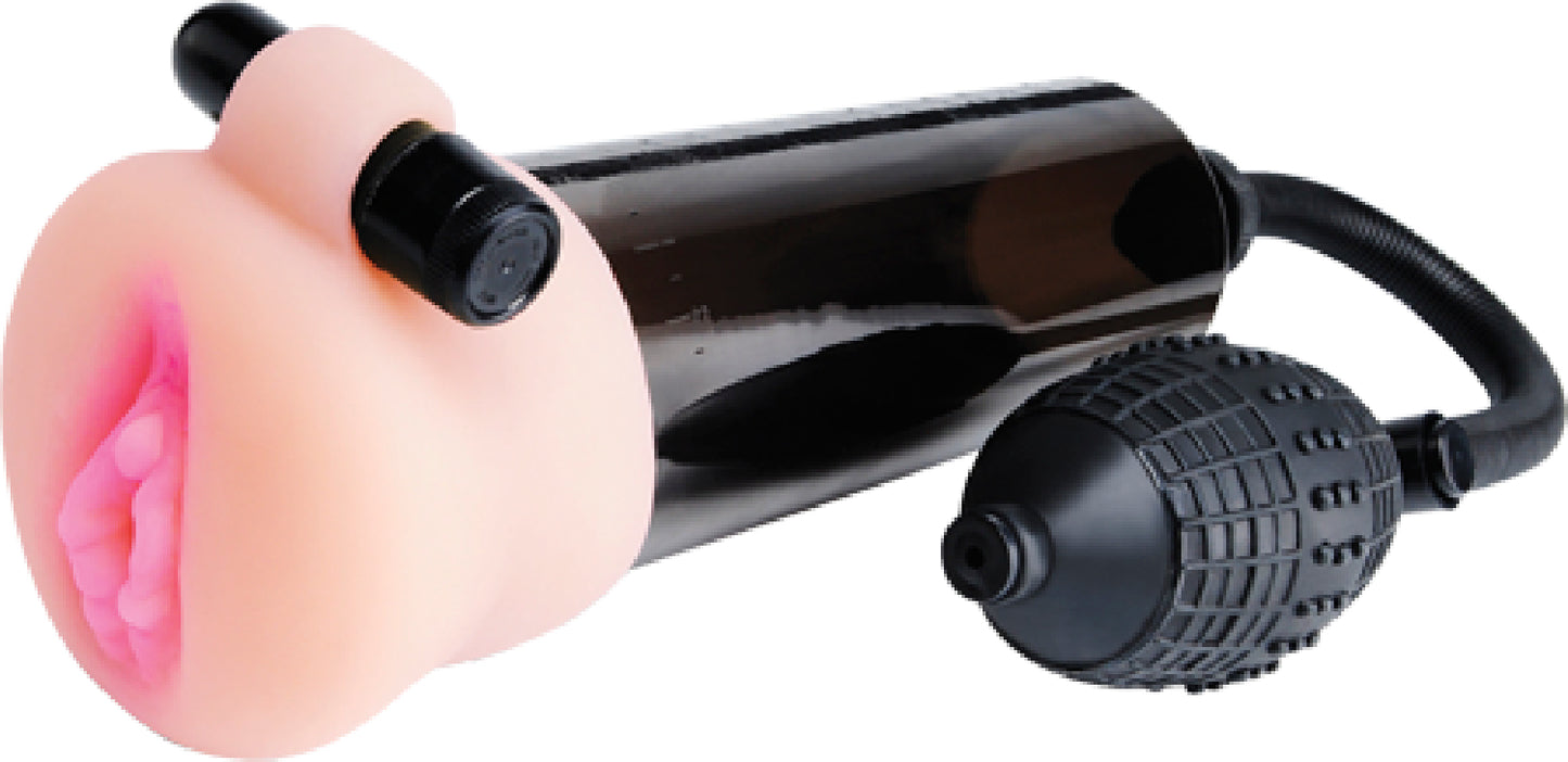 Pumpworx Travel Trio Vibrating Penis Pump Masturbator Set - Club X