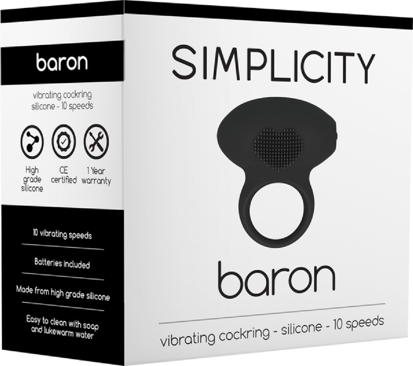 BARON Vibrating Cockring - Club X