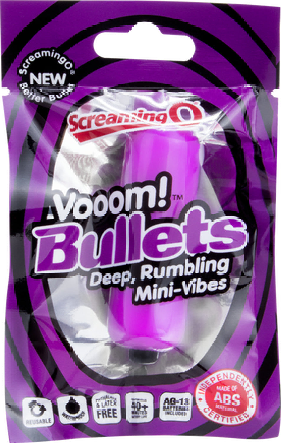 Vooom Bullets Deep Rumbling Mini Vibes Vibrator - Club X