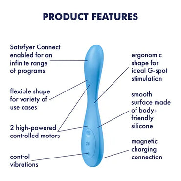 Satisfyer G-Spot Flex 4 Vibrator Blue App Control - Club X