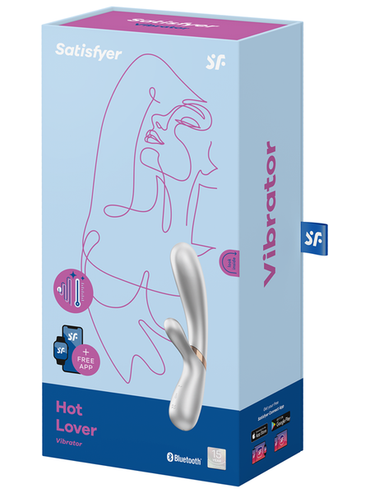 Satisfyer Hot Lover Silver/Champagne Incl. Bluetooth And App Rabbit Vibrator - Club X