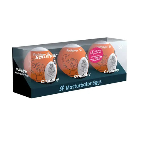 Satisfyer Masturbator Eggs 3-Pack - Riffle  - Club X