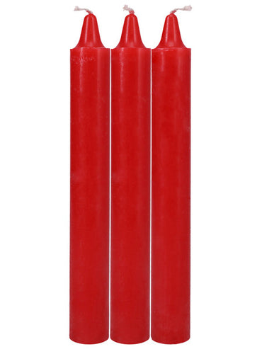 Japanese Drip Candles 3 Pack - Red - Club X
