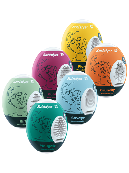 Satisfyer Masturbator Eggs Set Of 6 - Club X