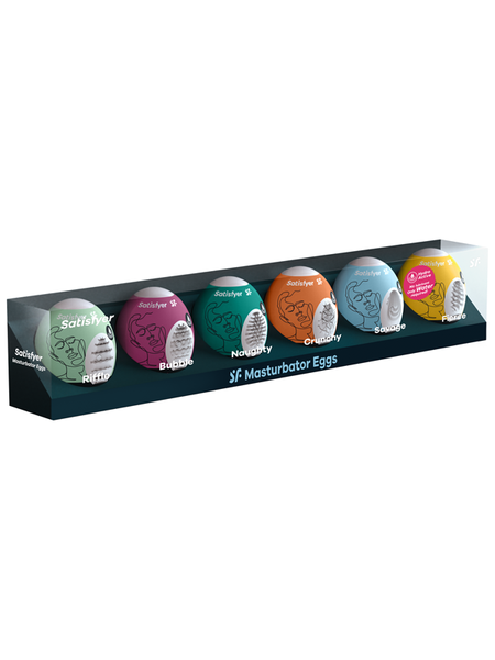 Satisfyer Masturbator Eggs Set Of 6 - Club X