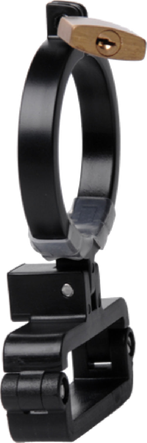 Oppressor Male Confinement Chastity Cage With Ball Clamp And Anal Hook (Black) - Club X