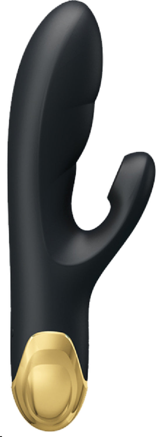 Pretty Love Naughty Play Clitoral Suction and Gspot Rechargeable Vibrator (Black) - Club X