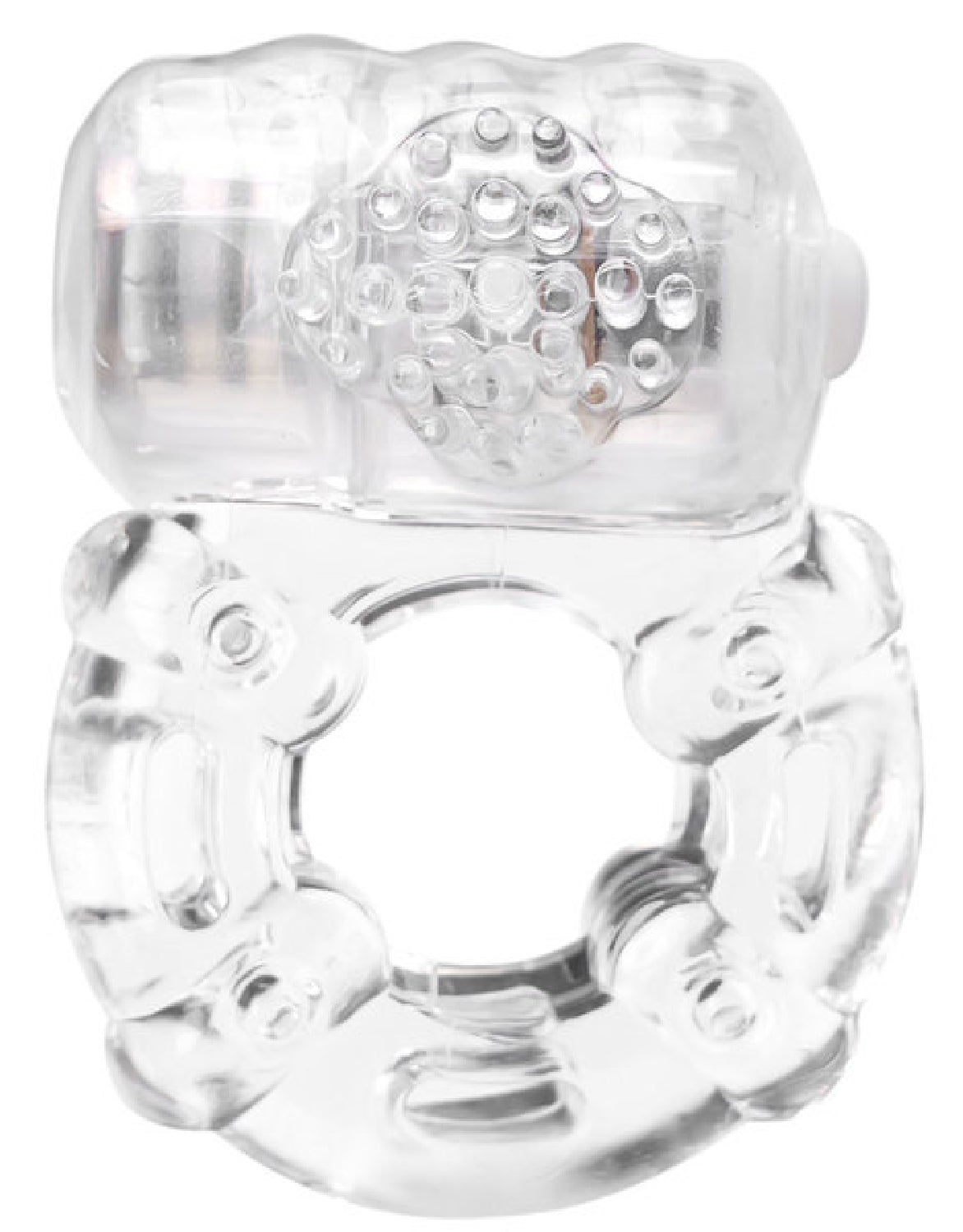 Pin-Up Girl Vibrating Mood Ring (Clear) - Club X