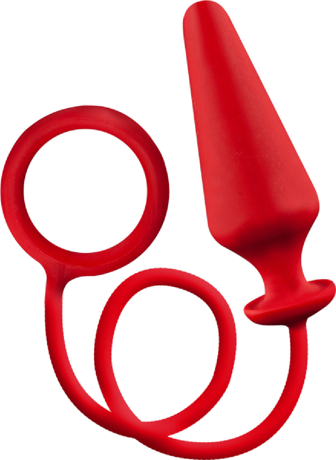 Mens Rover 4" Butt Plug With Ornament (Red)  - Club X