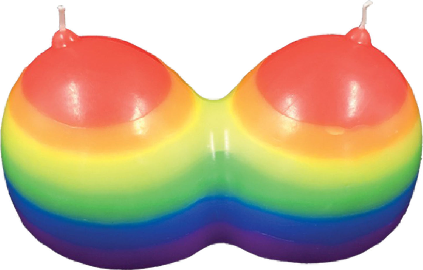 Rainbow Jumbow Boobie Candle - Club X