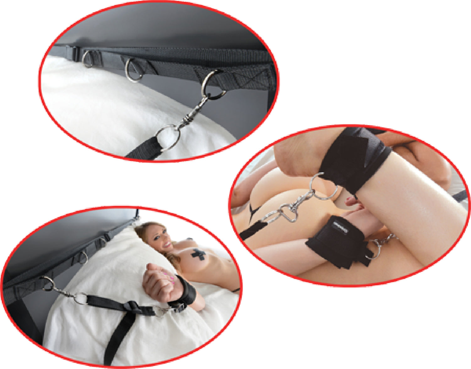 Ultimate Bed Restraint System (Black)  - Club X