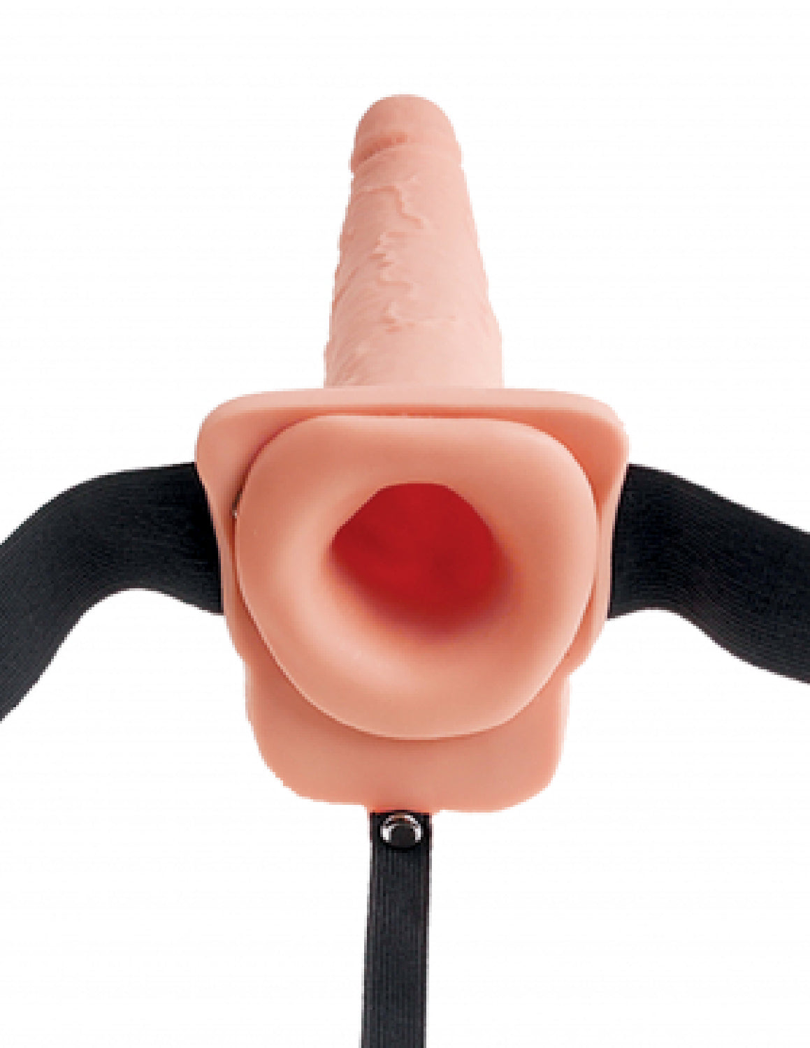 7.5" Hollow Squirting Strap-On With Balls - Club X