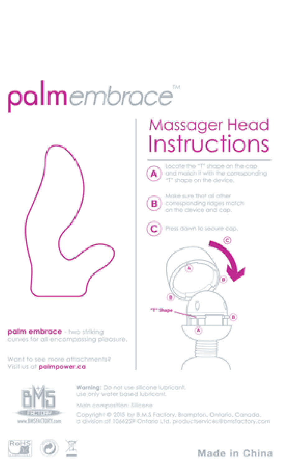 PalmEmbrace Head Attachment (For Use With PalmPower) - Club X