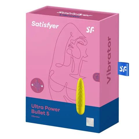 Satisfyer Ultra Power Bullet 5 Powerful Vibrator - Yellow  - Club X