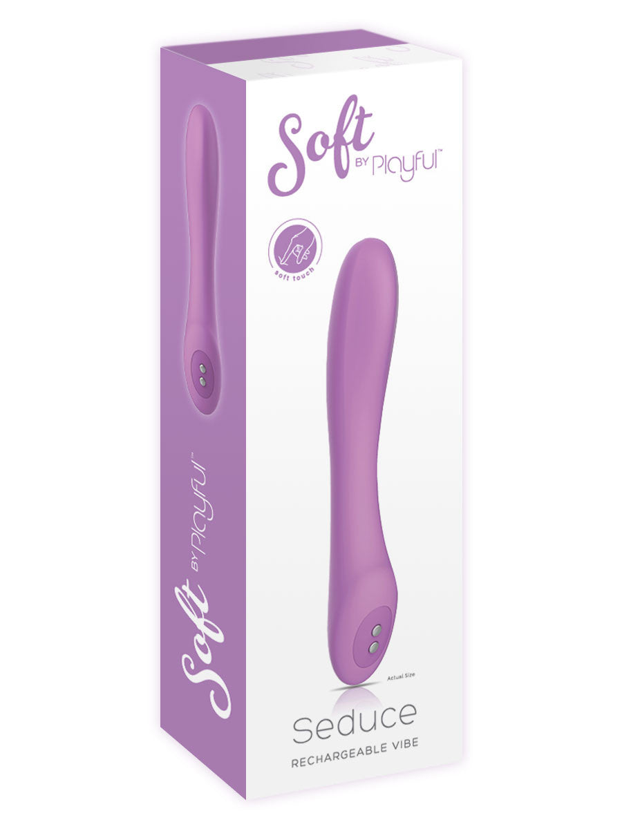 Soft by Playful Seduce - Rechargeable Vibrator Pink  - Club X