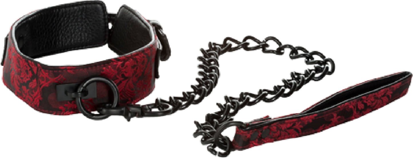 Scandal Collar With Leash - Club X