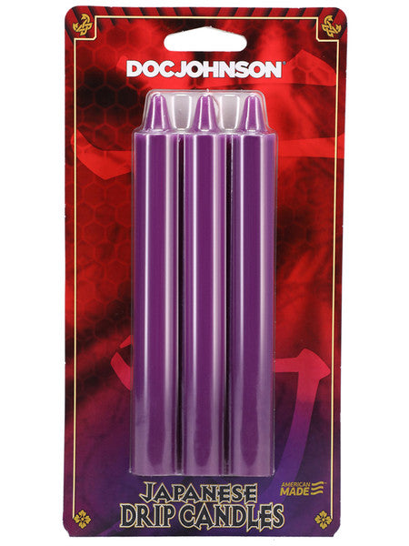 Japanese Drip Candles 3 Pack - Red - Club X