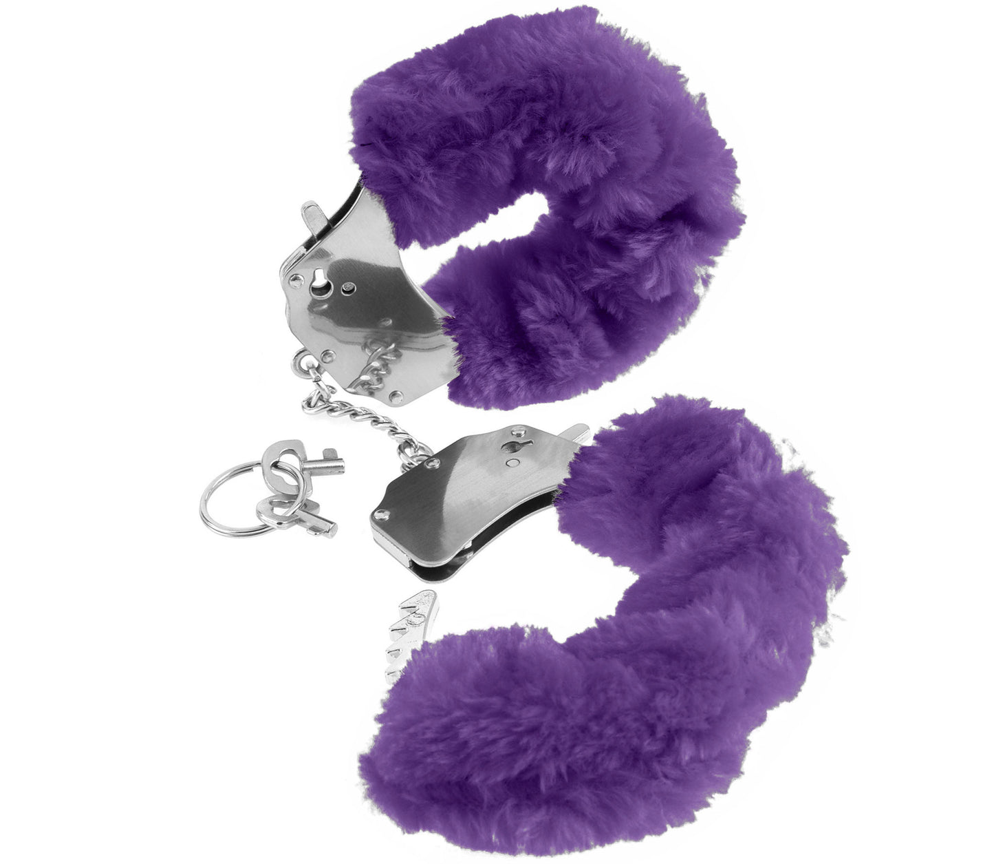 Fetish Fantasy Furry Cuffs Bondage Play Purple - Club X