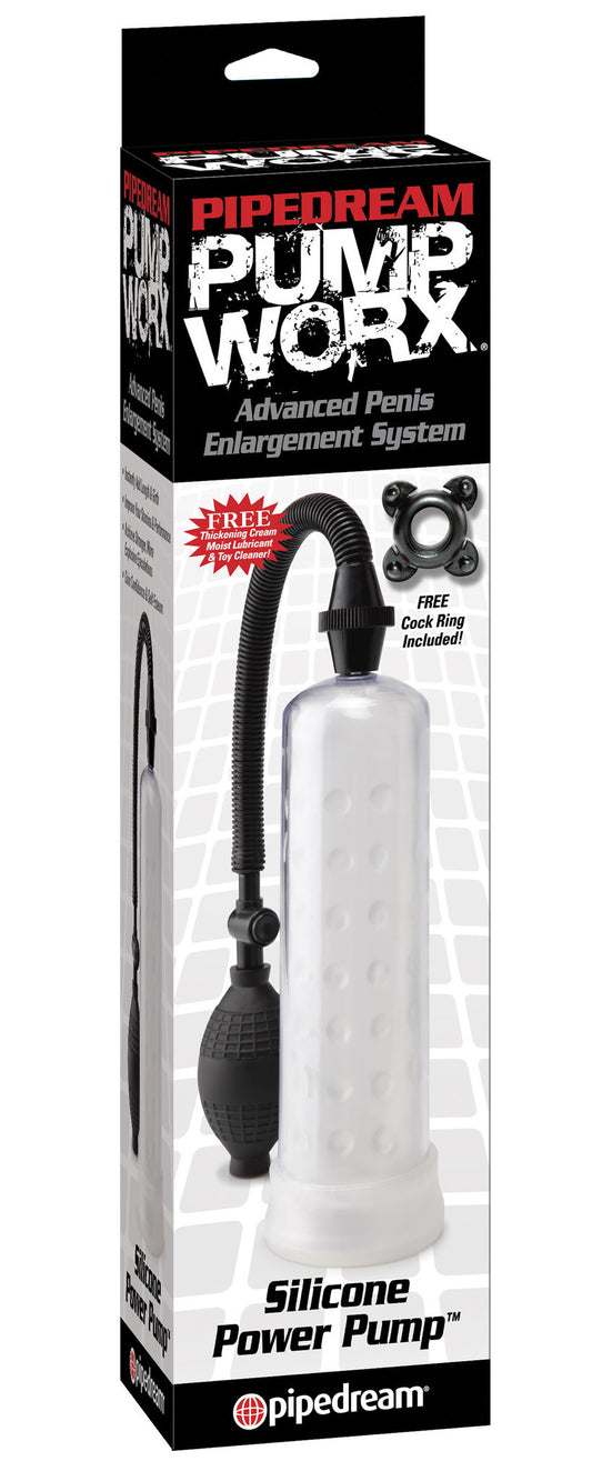 Pump Worx Silicone Power Pump Penis Pump - Club X