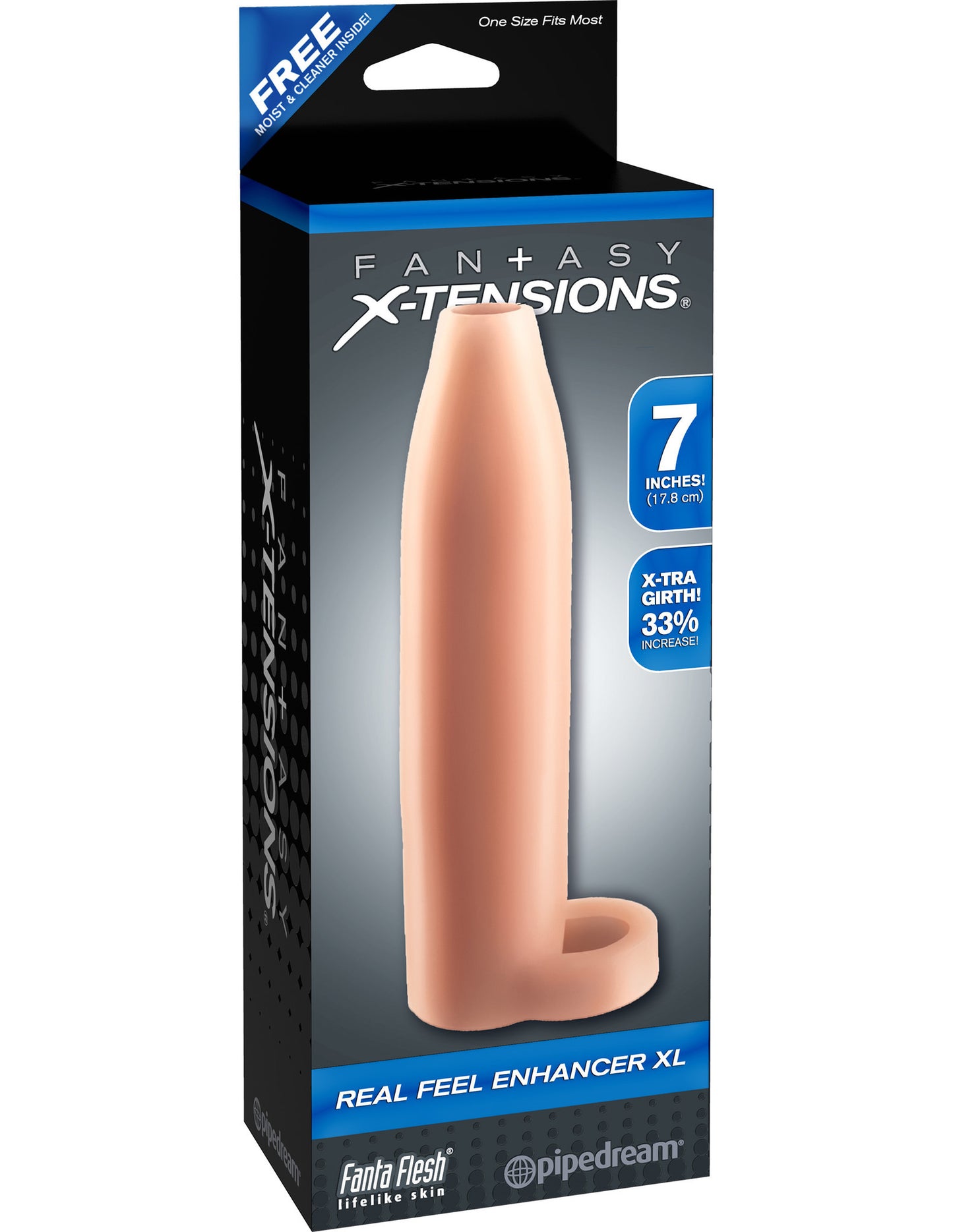 Real Feel Enhancer XL Hollow Strap-on - Club X