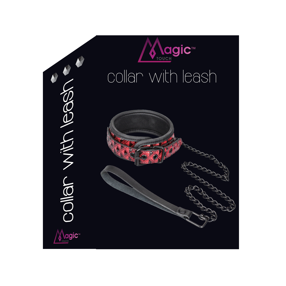Magic Touch Fun Collar With Leash  - Club X
