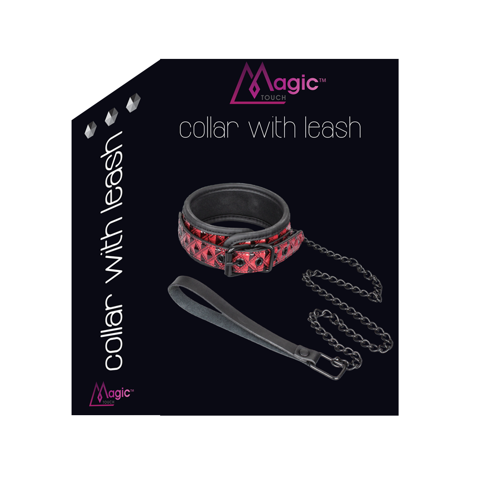 Magic Touch Fun Collar With Leash - Club X