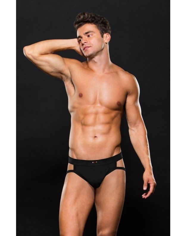 Envy Small Logo Elastic Sport Jock Black - Club X
