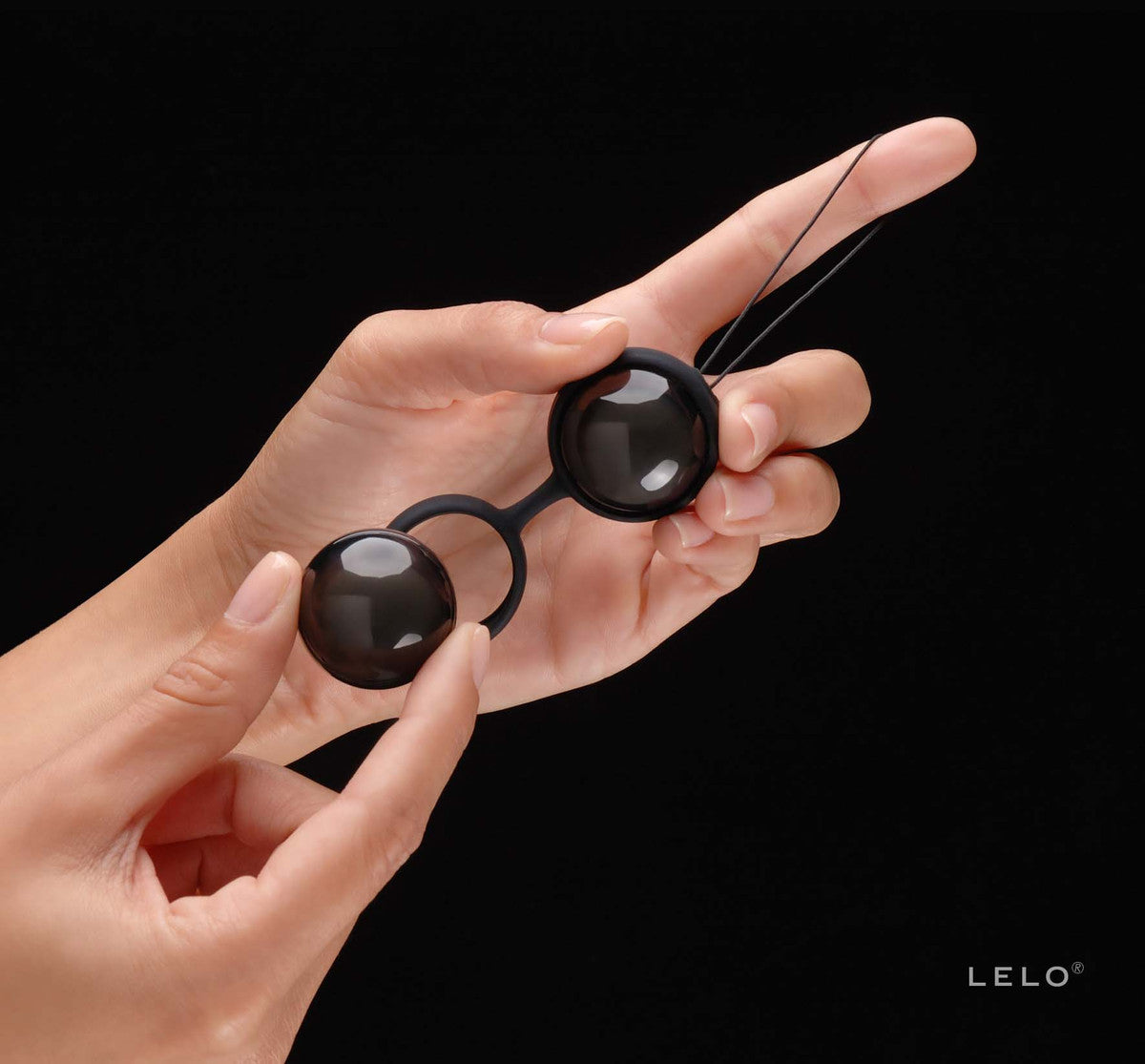 Lelo Luna Beads Noir Vibrator Ultra Safe Silicone Design  - Club X