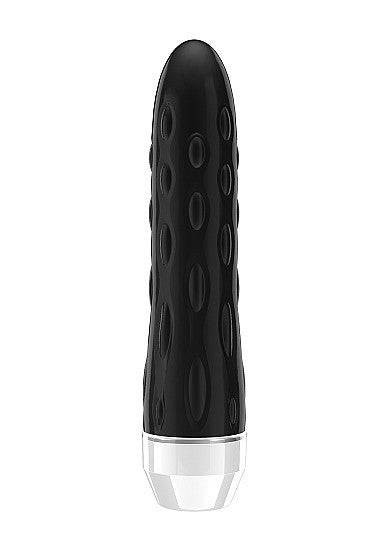 Loveline Loyce Fully Ribbed Vibrator Black - Club X