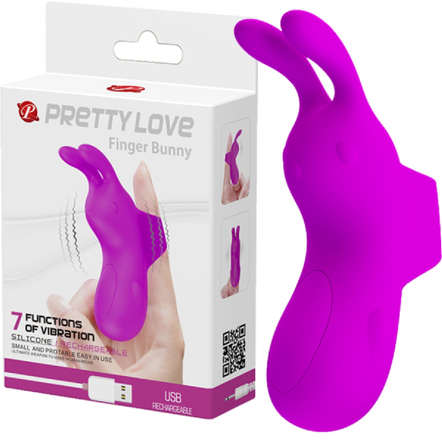 Rechargeable Finger Bunny (Purple) Default Title - Club X