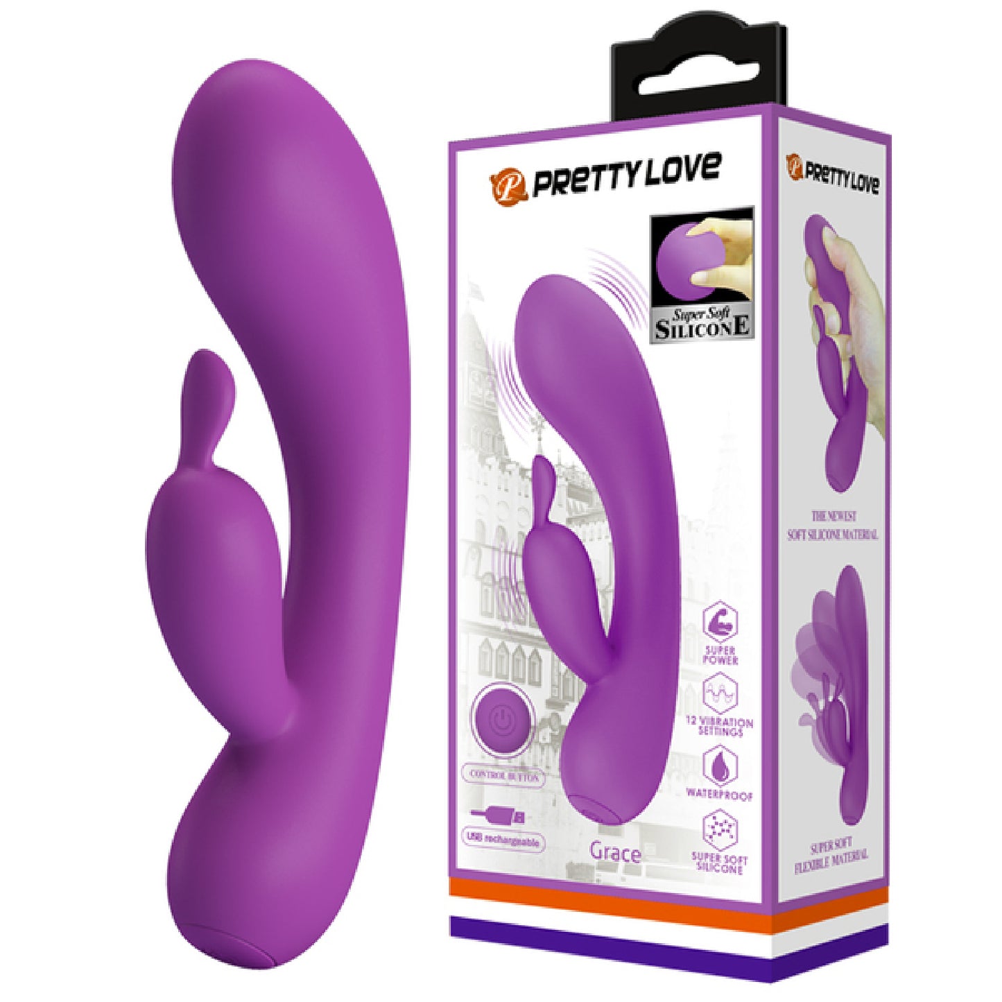 Pretty Love 12 function G-spot Rabbit Default Title - Club X
